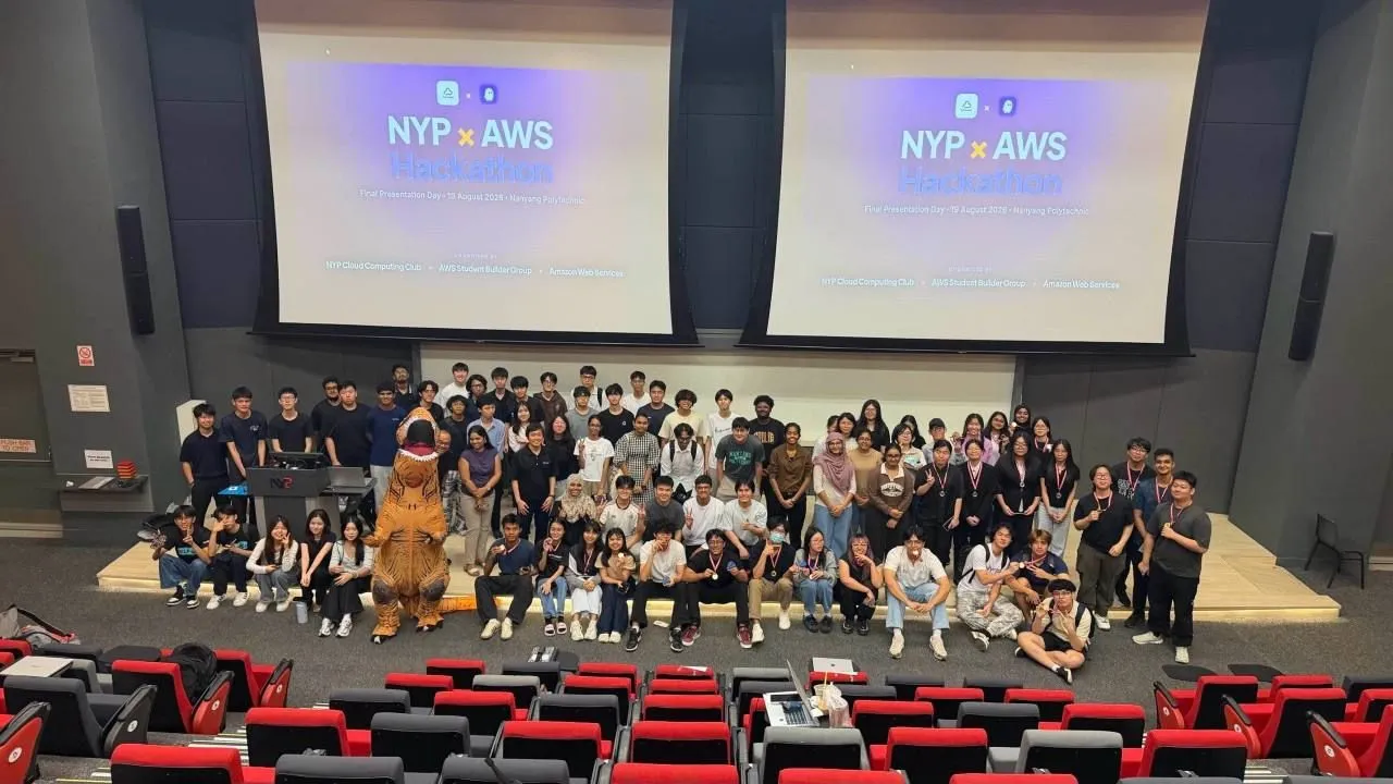 NYP x AWS Hackathon Group Photo